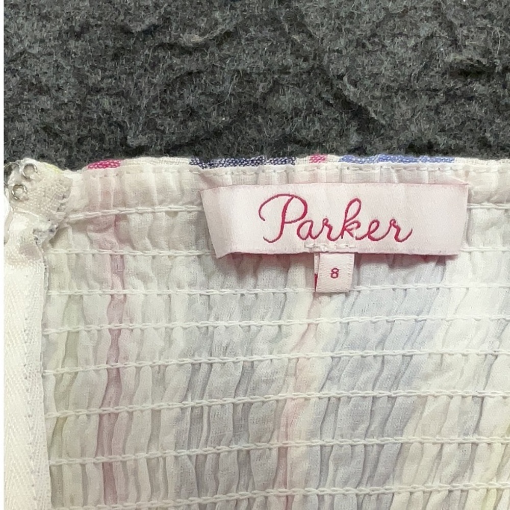 Parker Blue Gray One Shoulder Sundress Wedding Guest - Picture 4 of 4